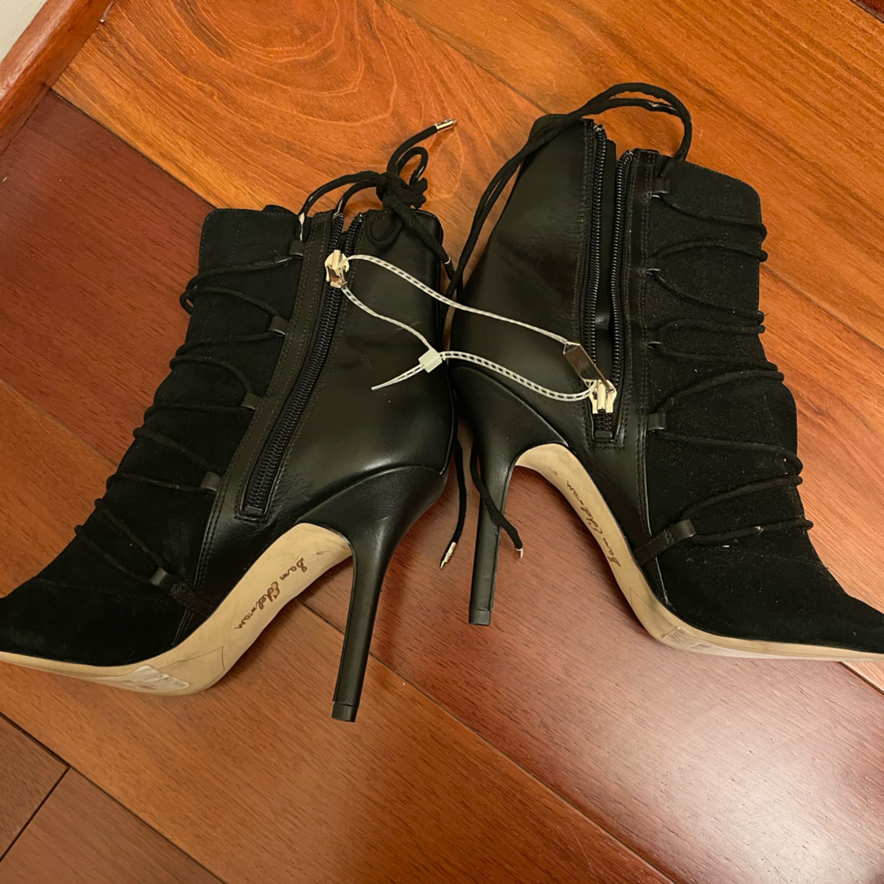 Same Edelman Open Toe Booties